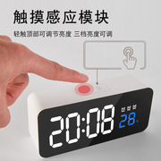 锂电池版led钟可充电多功能电子钟多组闹钟，带温度韩版6612t