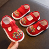 老北京儿童布鞋手工虎头鞋婴儿，1周岁鞋，子男宝宝千层底女红色女童