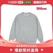 韩国直邮WILSON 棉 套头衫 拱形 7661 灰色 长袖T恤 男士 女士