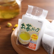 日本进口一次性泡茶袋无纺布茶包袋，反折花茶卤料滤纸袋过滤袋85枚