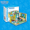 哆啦A梦正版大雄的房间儿童创意玩具小颗粒拼装积木情景模型