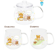 日本 san-x 轻松熊 懒懒熊 装扮成兔子 耐高温玻璃水壶水杯