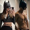 蝙蝠侠面具万圣节cosplay装扮成人面罩男女情调面具沙雕搞怪头套