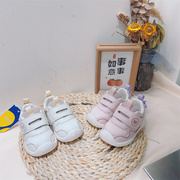 男女童软底防滑学步鞋机能，鞋英贝米尼，春夏季婴儿宝宝单层网鞋