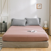 天竺棉床笠单件全棉床垫席梦思保护套1.2床单1.5米1.8m防滑棕垫套