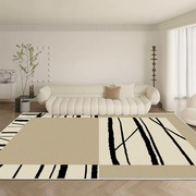 地毯客厅2024奶油风圈绒地毯卧室床边毯沙发茶几地毯免洗可擦
