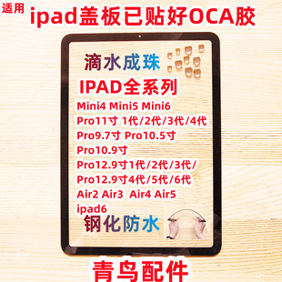 适用 IPAD平板 IPAD pro10.5 9.7 mini4/5 6 Air2/4/5寸 盖板外屏