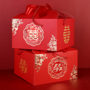 蛋糕盒结婚回礼盒，中式手提喜糖盒子乔迁过寿生日伴手盒包装盒