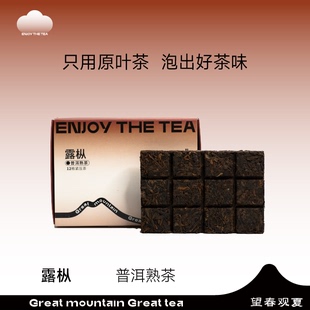 望春观夏露枞云南普洱茶熟茶特级茶独立包装办巧克力砖茶