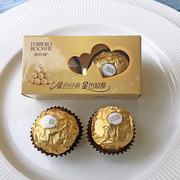 费列罗巧克力礼盒成品结婚欧式婚礼2粒装心形创意婚礼喜喜糖