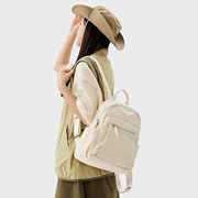 休闲双肩包女2024高级感通勤小背包小众设计防水书包女士背包