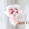仿真香皂玫瑰花束满天星情人，节母亲节送妈妈女生创意生日礼物