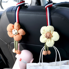 车载座椅后排可爱小花朵钩背小挂钩
