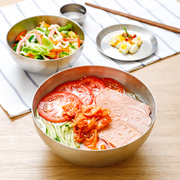 韩式冷面碗不锈钢拉面大碗，ins风餐具，水果沙拉碗拌饭碗大汤碗果盆