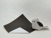 黑色白色双色纸正方形折纸黑白专业折纸15厘米30厘米70厘米