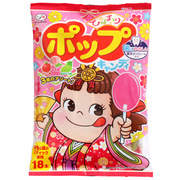日本进口不二家牛奶妹经典水果4味棒棒糖20支 儿童零食喜糖糖果