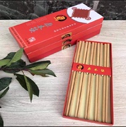 印象原木筷张家界杜仲原木筷子无漆无腊实木筷十年树红芯10双