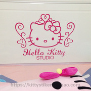 HelloKitty凯蒂猫墙贴儿童房床头客厅电视背景墙沙发超大贴纸新年