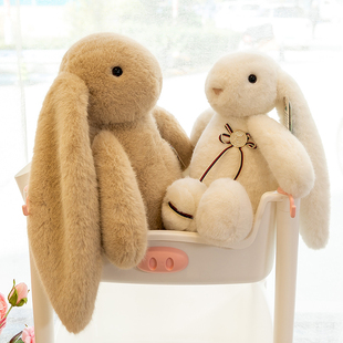 2023长耳朵兔子公仔玩偶大号安抚陪伴小白兔毛绒玩具睡觉抱枕