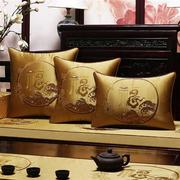 新中式刺绣沙发垫红木家具坐垫高精密椅垫客厅罗汉床垫海绵芯定制