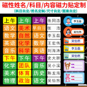 冰箱姓名贴定制办公教学白板，贴片logo名字磁力贴黑板磁性贴条