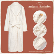 秋冬季提花珊瑚绒，加厚暖暖绒男女，睡袍睡衣加厚浴袍情侣睡衣