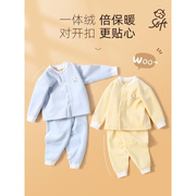 婴儿加绒套装ins韩版加厚高腰两件套中小童，宝宝长袖春季冬季衣服
