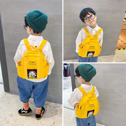 韩版儿童帆布背包幼儿园3-5岁 大中小班书包男女孩儿卡通双肩包潮