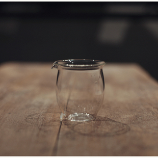 工匠家品 玻璃公道杯 台湾分茶器茶海 公杯 高透耐热玻璃 断水