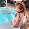 儿童泳衣女孩小孩1-3岁连体可爱宝宝婴儿泡温泉平角女童小童泳装