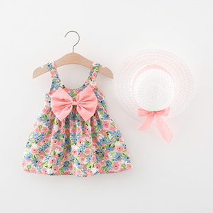 童装女童连衣裙夏季儿童碎花，吊带背心裙，0一1-3岁婴儿宝宝公主裙子