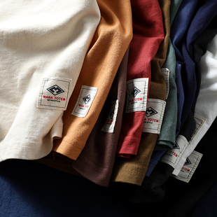 hk公司订单美式复古重磅水洗，纯棉纯色男女，圆领短袖基础半袖t恤衫