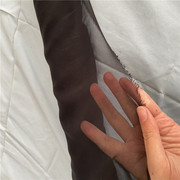 丝绸真丝乔其纱布料面料100%桑蚕丝，8姆米黑色，内衬里衬19元米