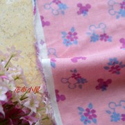 纯棉布料粉紫色双层棉纱布料，宝宝服装diy布艺，围巾宽幅9元半米