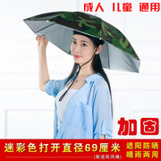 钓鱼伞帽大号帽伞头戴式雨伞帽，头顶垂钓采茶头顶，雨伞遮阳雨伞帽子