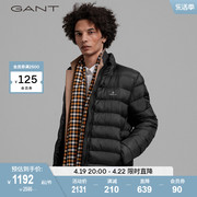 GANT男士时尚复古休闲立领轻薄短款保暖棉服外套7006117