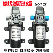 微型直流隔膜泵家用12v80w自吸增压电泵，车载24v洗车高压智能水泵