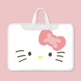 创意Hellokitty笔记本电脑包全开合适用联想小新pro16保护套华为matebook14苹果macbook15点6内胆包13英寸