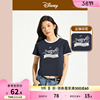 迪士尼联名热风2023年夏季奇奇蒂蒂图案印花短袖T恤女夏