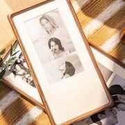 情侣婚纱照相框挂墙照片打印送朋友创意礼物定制拼图装裱实木画框