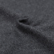 法国毛料服装欧美深灰进口客供亮丝薄型，羊毛呢布料大衣外套面料