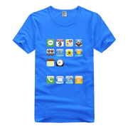 夏季校园潮流创意趣味手机桌面图案T恤个性手机店员工服定制短袖T