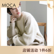 SELECT MOCA 双色拼色款圆领针织衫女休闲款毛衣日本直邮20001292