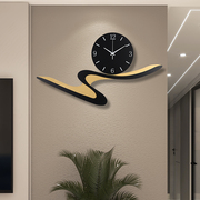 时钟挂钟客厅创意潮流，时尚大气挂表墙上现代个性简约抽象金属钟表