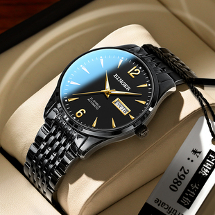 宾格男士手表纯机械表全自动高级感瑞士品牌防水商务名牌男款