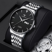 名牌瑞士超薄男士手表机械表，全自动高级感镂空防水陀飞轮夜光国产