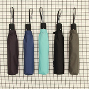 日本超轻泼水折叠自动伞，铅笔伞不沾水晴雨伞商务素色太阳伞188克