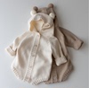 儿童秋季韩版针织包屁衣婴儿哈衣小熊造型爬服毛衣宝宝连体衣