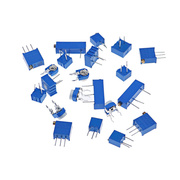 常用可调电位器包直插(包直插)卧式微调可变蓝白电阻3296w3386p3296x盒装