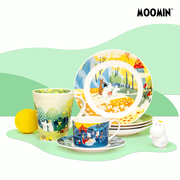 姆明杯子 moomin大容量小清新陶瓷马克杯500ml 咖啡杯碟套装 日本